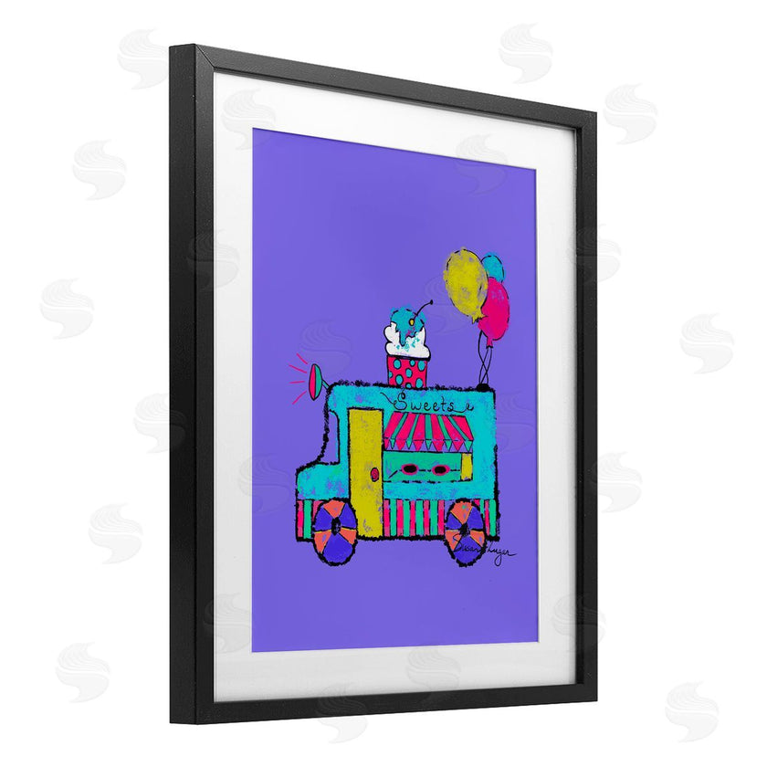 Susan Lugar | Ice Cream Truck on Purple
