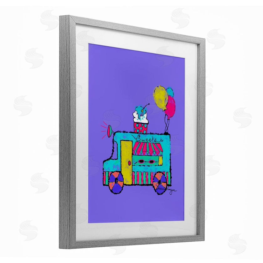 Susan Lugar | Ice Cream Truck on Purple