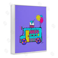 Susan Lugar | Ice Cream Truck on Purple