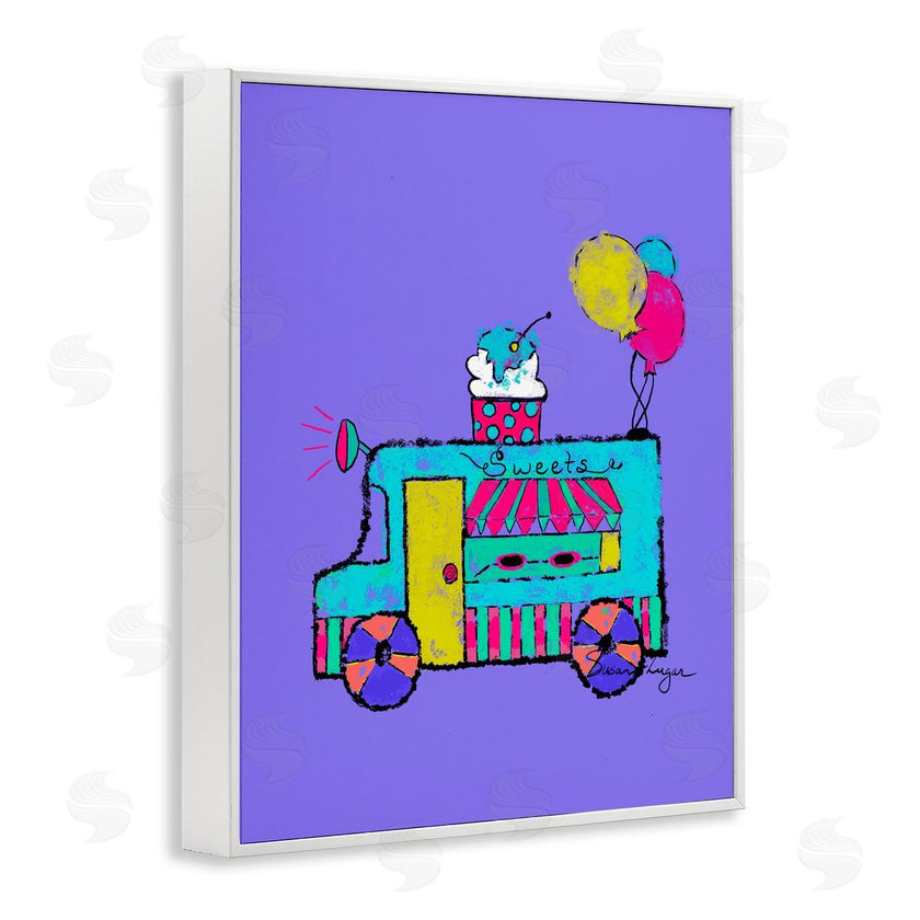 Susan Lugar | Ice Cream Truck on Purple
