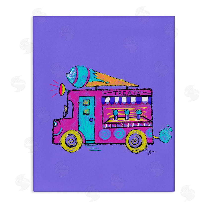 Susan Lugar | Vibrant Purple Ice Cream Truck