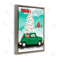 Jilly Jack Designs | Santa Driving Christmas Car