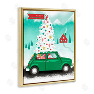 Jilly Jack Designs | Santa Driving Christmas Car