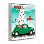 Jilly Jack Designs | Santa Driving Christmas Car