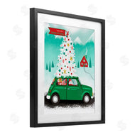 Jilly Jack Designs | Santa Driving Christmas Car