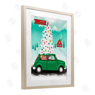 Jilly Jack Designs | Santa Driving Christmas Car
