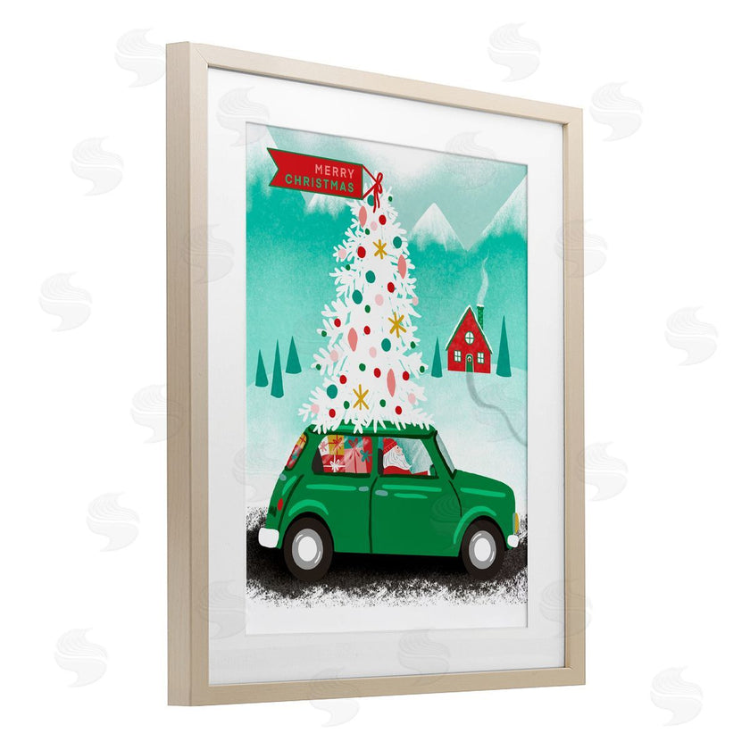 Jilly Jack Designs | Santa Driving Christmas Car