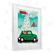 Jilly Jack Designs | Santa Driving Christmas Car