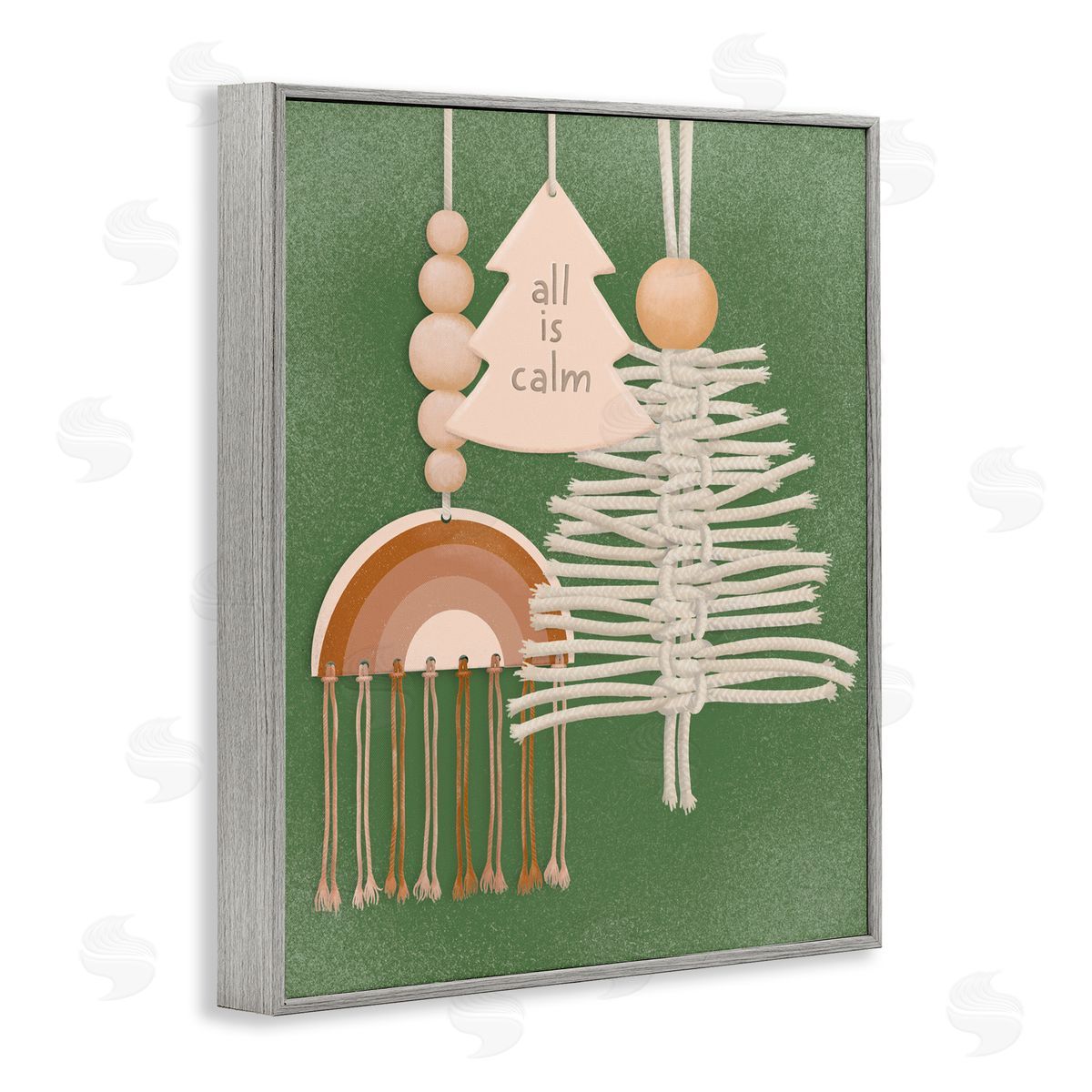 Jilly Jack Designs All Is Calm Boho Ornaments Canvas Wall Art Print