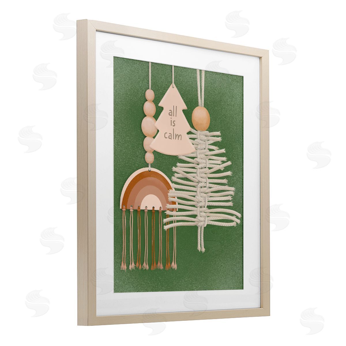 Jilly Jack Designs All Is Calm Boho Ornaments Canvas Wall Art Print