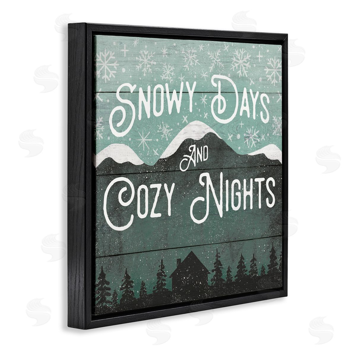 Jilly Jack Designs Snowy Days And Cozy Nights Canvas Wall Art Print