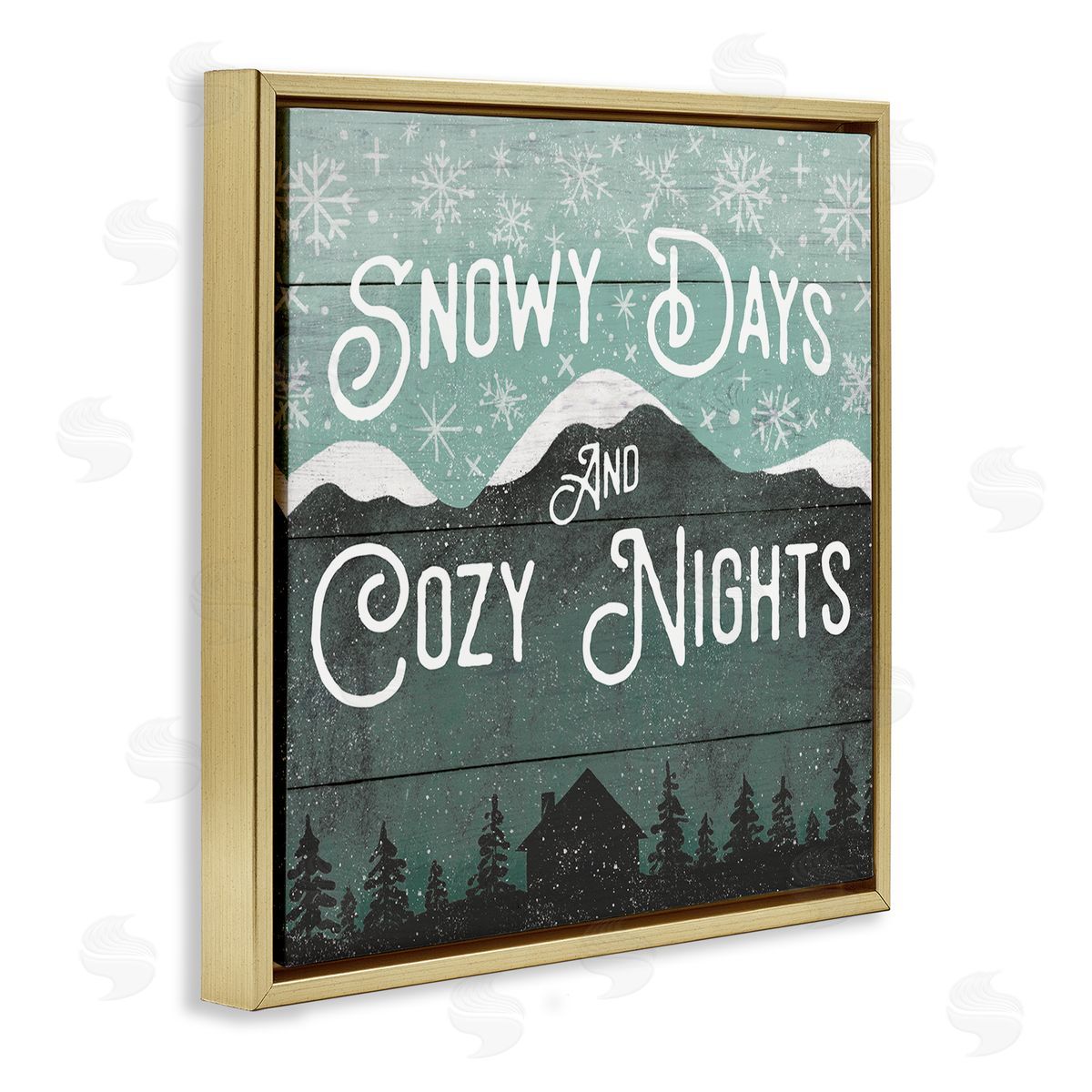 Jilly Jack Designs Snowy Days And Cozy Nights Canvas Wall Art Print