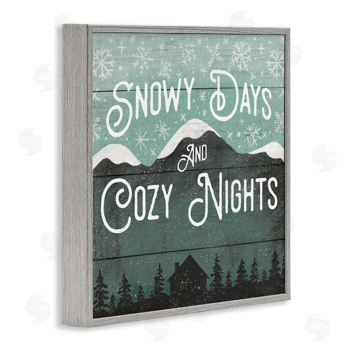 Jilly Jack Designs Snowy Days And Cozy Nights Canvas Wall Art Print
