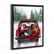 Jilly Jack Designs | Winter Tailgate with Dog