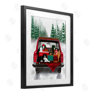 Jilly Jack Designs | Winter Tailgate with Dog