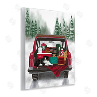 Jilly Jack Designs | Winter Tailgate with Dog