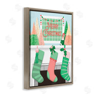 Jilly Jack Designs | Merry Christmas Green Stockings