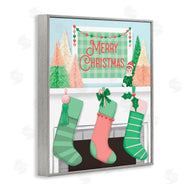 Jilly Jack Designs | Merry Christmas Green Stockings