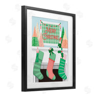 Jilly Jack Designs | Merry Christmas Green Stockings