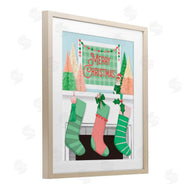 Jilly Jack Designs | Merry Christmas Green Stockings