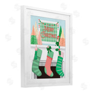 Jilly Jack Designs | Merry Christmas Green Stockings