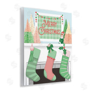 Jilly Jack Designs | Merry Christmas Green Stockings