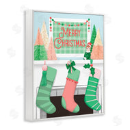 Jilly Jack Designs | Merry Christmas Green Stockings
