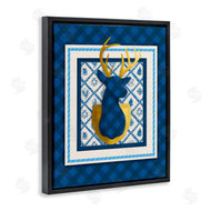 Jilly Jack Designs | Winter Plaid Deer Gold Detail