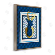 Jilly Jack Designs | Winter Plaid Deer Gold Detail