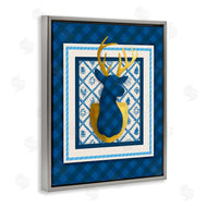 Jilly Jack Designs | Winter Plaid Deer Gold Detail