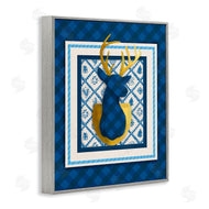 Jilly Jack Designs | Winter Plaid Deer Gold Detail