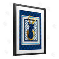 Jilly Jack Designs | Winter Plaid Deer Gold Detail