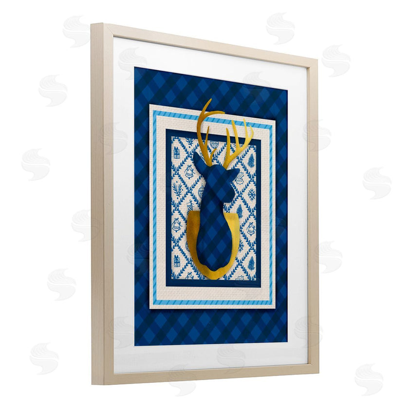 Jilly Jack Designs | Winter Plaid Deer Gold Detail