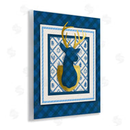 Jilly Jack Designs | Winter Plaid Deer Gold Detail