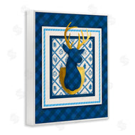 Jilly Jack Designs | Winter Plaid Deer Gold Detail