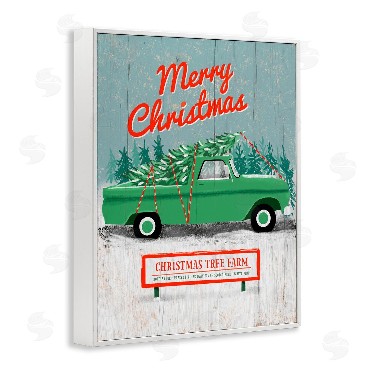 Jilly Jack Designs Rustic Tree Farm & Truck Canvas Wall Art Print
