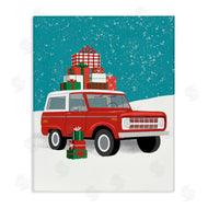 Jilly Jack Designs | Red SUV Christmas Time
