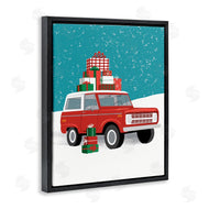 Jilly Jack Designs | Red SUV Christmas Time