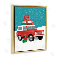Jilly Jack Designs | Red SUV Christmas Time