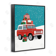 Jilly Jack Designs | Red SUV Christmas Time
