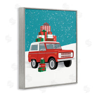 Jilly Jack Designs | Red SUV Christmas Time