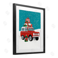 Jilly Jack Designs | Red SUV Christmas Time