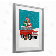 Jilly Jack Designs | Red SUV Christmas Time