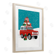 Jilly Jack Designs | Red SUV Christmas Time