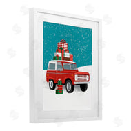 Jilly Jack Designs | Red SUV Christmas Time