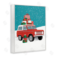 Jilly Jack Designs | Red SUV Christmas Time