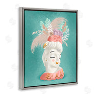 Jilly Jack Designs | Vintage Lady with Boho Flowers