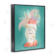 Jilly Jack Designs | Vintage Lady with Boho Flowers