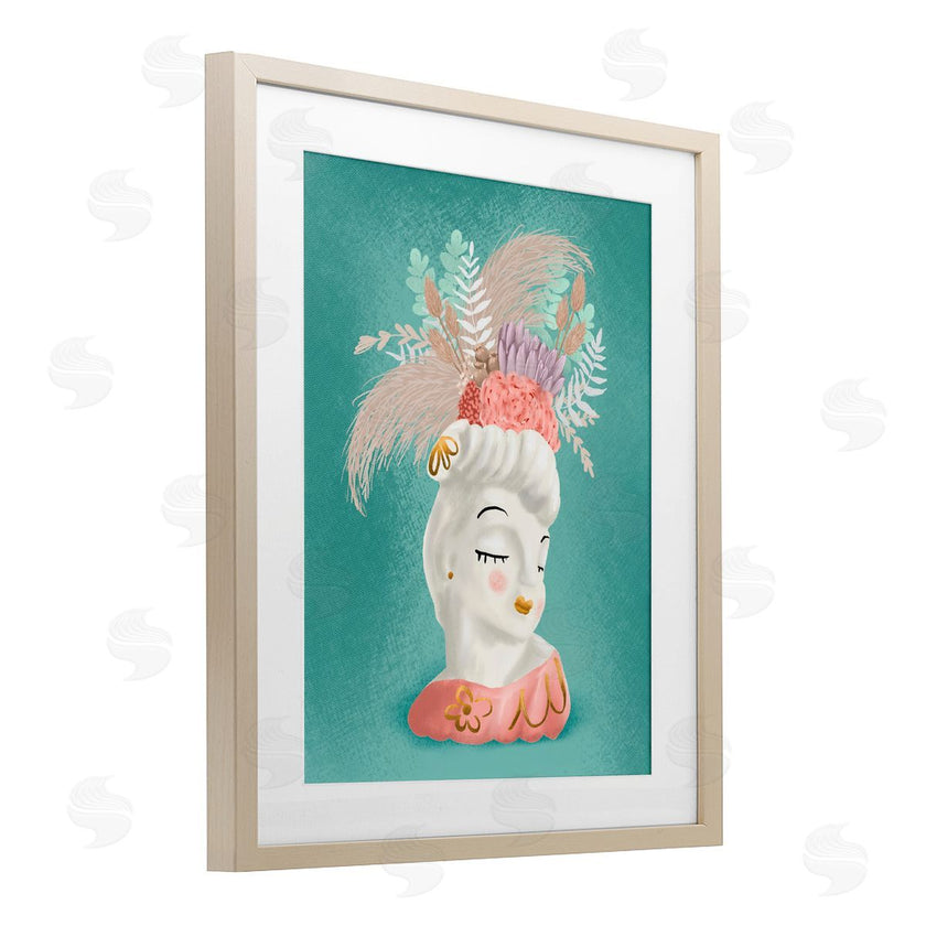 Jilly Jack Designs | Vintage Lady with Boho Flowers