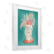 Jilly Jack Designs | Vintage Lady with Boho Flowers